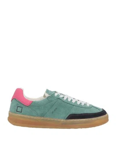 Date D. A.t. E. Woman Sneakers Green Size 7 Leather