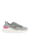 Date D. A.t. E. Woman Sneakers Grey Size 7 Textile Fibers, Leather In Grey
