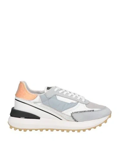 Date D. A.t. E. Woman Sneakers Light Grey Size 5.5 Leather, Nylon In Multi
