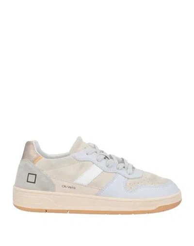 Date D. A.t. E. Woman Sneakers Light Grey Size 6.5 Calfskin