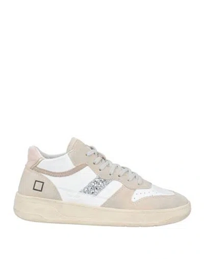 Date D. A.t. E. Woman Sneakers Light Grey Size 6.5 Leather In Grey
