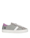 Date D. A.t. E. Woman Sneakers Light Grey Size 6.5 Leather In Gray
