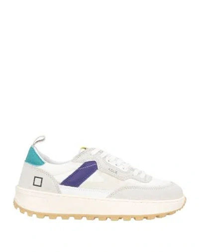 Date D. A.t. E. Woman Sneakers Light Grey Size 6.5 Leather, Textile Fibers