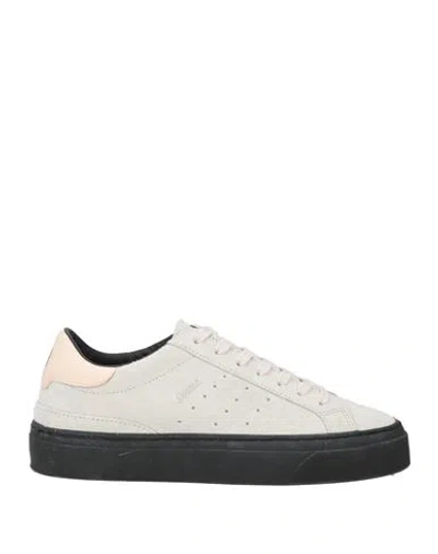 Date D. A.t. E. Woman Sneakers Light Grey Size 7 Leather In Multi