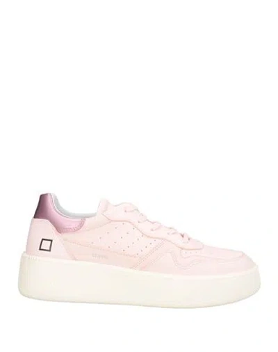 Date D. A.t. E. Woman Sneakers Light Pink Size 6.5 Leather