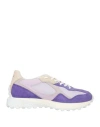 Date D. A.t. E. Woman Sneakers Lilac Size 6.5 Leather, Textile Fibers In Purple