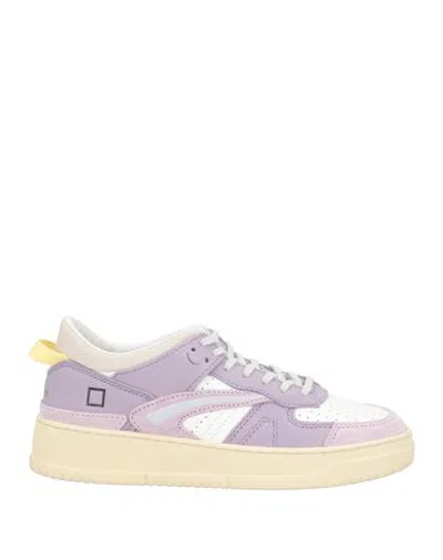 Date D. A.t. E. Woman Sneakers Lilac Size 8 Leather In Purple