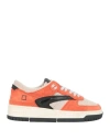Date D. A.t. E. Woman Sneakers Orange Size 6.5 Leather In Orange