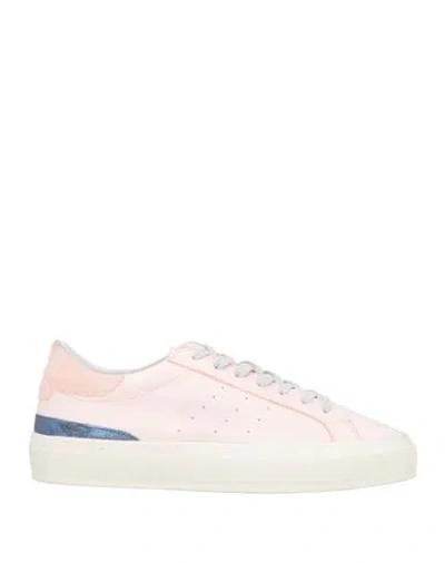 Date D. A.t. E. Woman Sneakers Pink Size 7 Leather In Neutral
