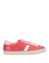 Date D. A.t. E. Woman Sneakers Red Size 6.5 Leather