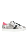 Date D. A.t. E. Woman Sneakers Silver Size 6.5 Leather In Silver