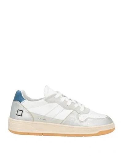 Date D. A.t. E. Woman Sneakers Silver Size 6.5 Leather