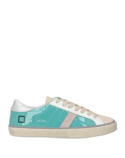 Date D. A.t. E. Woman Sneakers Turquoise Size 6.5 Leather