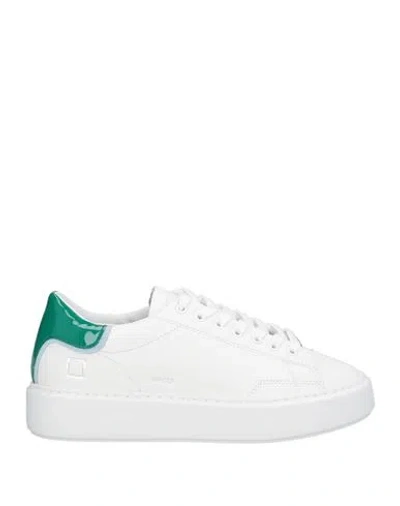 Date D. A.t. E. Woman Sneakers White Size 6.5 Calfskin