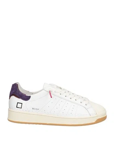 Date D. A.t. E. Woman Sneakers White Size 6.5 Calfskin