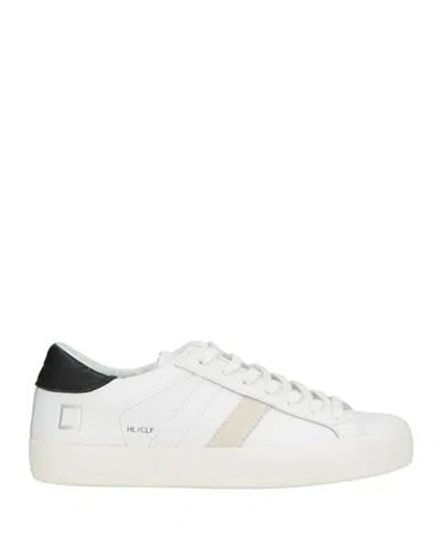Date D. A.t. E. Woman Sneakers White Size 6.5 Calfskin