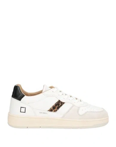 Date D. A.t. E. Woman Sneakers White Size 6.5 Calfskin