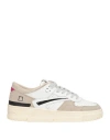 Date Torneo Pop Suede-leather Panel Sneakers In White