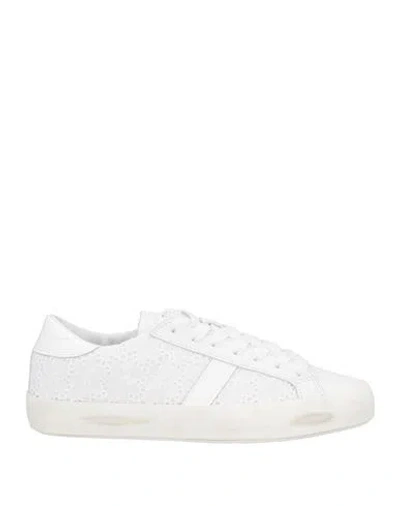 Date D. A.t. E. Woman Sneakers White Size 6.5 Leather, Textile Fibers