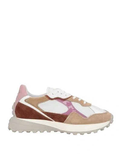 Date D. A.t. E. Woman Sneakers White Size 6.5 Leather, Textile Fibers