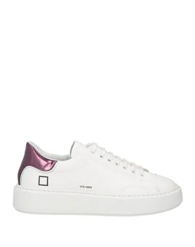 Date D. A.t. E. Woman Sneakers White Size 7 Leather