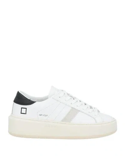 Date D. A.t. E. Woman Sneakers White Size 8 Calfskin