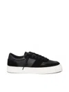 Date Studio Calf Sneaker Black In Black