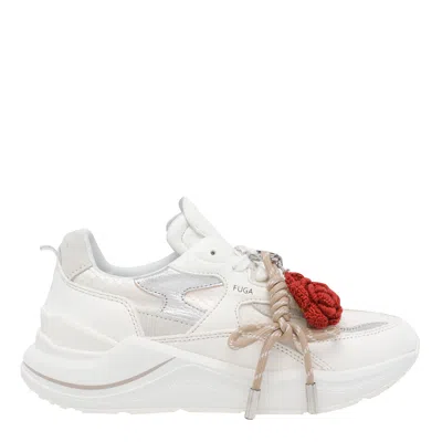 Date Fuga Animalier Sneakers In White