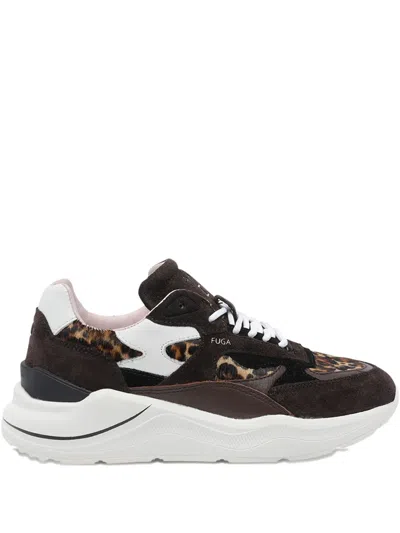 DATE FUGA LEOPARD-PATTERN SNEAKERS