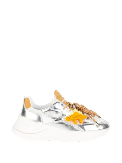 Date Fuga Mirror Sneakers In Silver