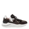 Date Fuga Leopard-pattern Sneakers In Black