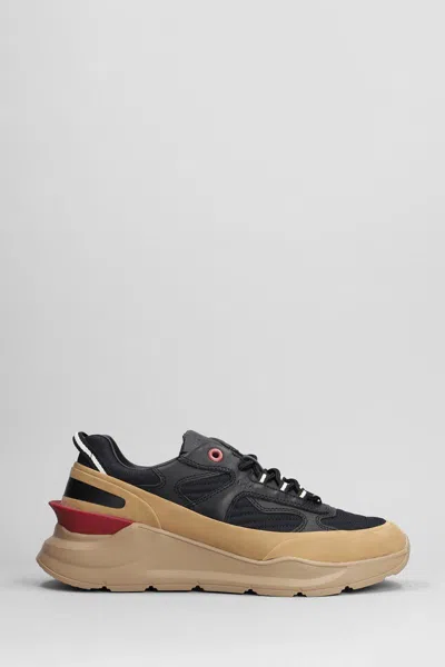 Date Fuga Method Lace-up Sneakers In Black