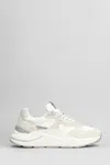Date Fuga Sneakers In White Suede And Fabric In White