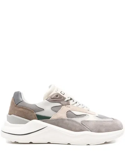 Date Fuga Suede Panelled Sneakers In Multi