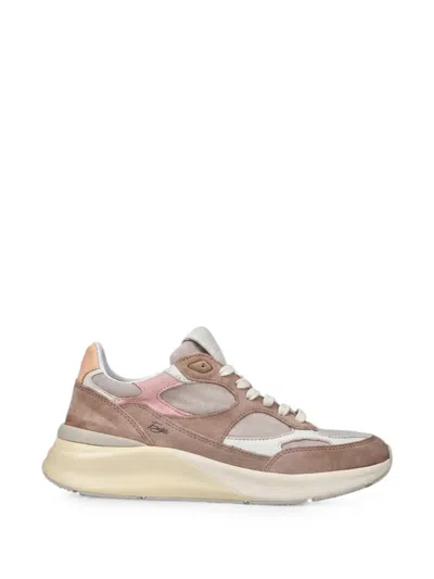 Date Fuga Suede-panelled Sneakers In Brown