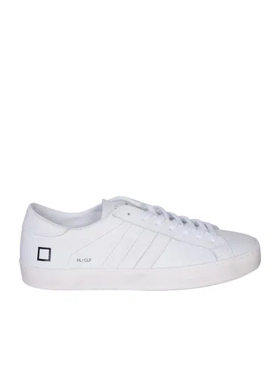 DATE HILL LOW CALF LEATHER WHITE SNEAKERS