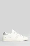 Date Hill Low Calf Sneakers In White Leather In Multi