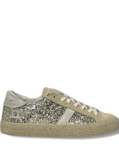 Date Hill Low Glitter Trainers In Brown