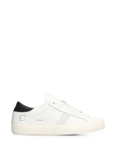 Date D.a.t.e. Hill Low Calf Sneakers In White