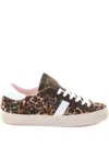 Date Hill Low Leopard Sneakers In Animalier Suede And Fabric In Animal Print