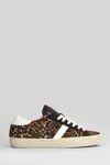 Date Hill Low Leopard Sneakers In Animalier Suede And Fabric In Multi