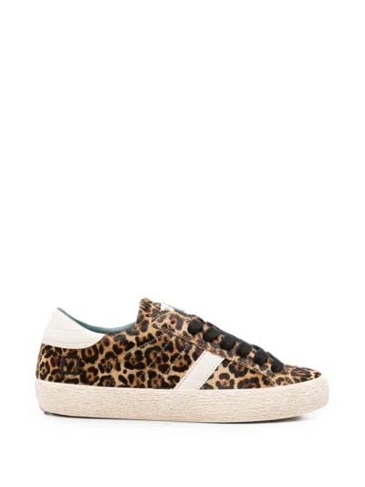 Date Hill Low Leopard-print Sneakers In Brown
