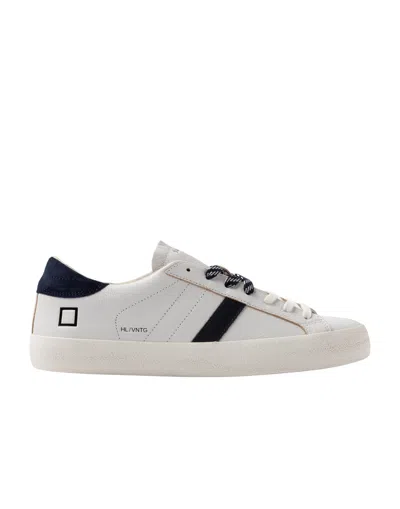 Date Hill Low Mixed Material Sneakers In White