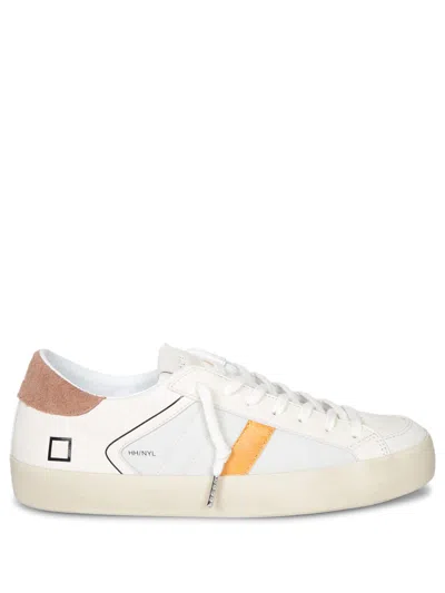 Date Hill Low Nyl White And Brown Sneakers