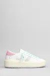 Date Hill Low Platform Sneakers In White Leather