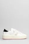 Date D.a.t.e. Hill Low Platform White Leather Sneakers In White