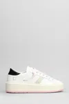 Date D.a.t.e. Hill Low Platform White Leather Sneakers In White