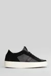 Date Hill Low Pop Sneakers In Black Suede And Fabric In Black