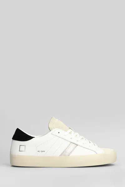 Date Hill Low Shine Sneakers In Beige Suede And Leather In Multi