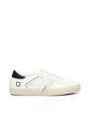 Date Hill Low Sneakers In White Suede And Leather In White/black
